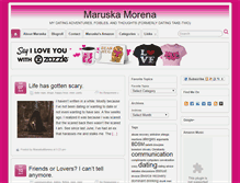 Tablet Screenshot of maruskamorena.com